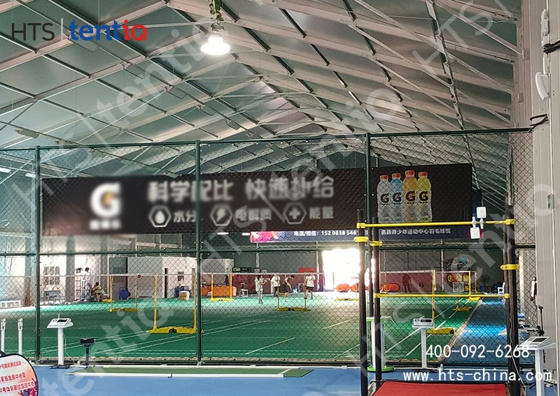 一年365天無間歇可運營的篷房結(jié)構(gòu)做羽毛球館，幫助商家快速收益